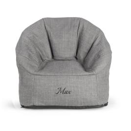 Cadeira Infantil com nome - Cinzento