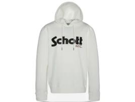Sweatshirt SCHOTT  Homem (L - Branco)