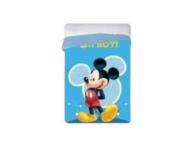 Edredão Infantil Mickey (Azul - 180 X 200 Cm)