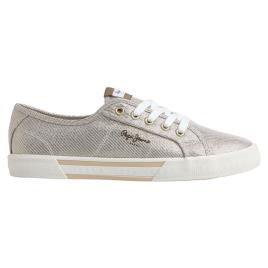 Pepe Jeans Brady Party Low Trainers Dourado EU 37 Mulher