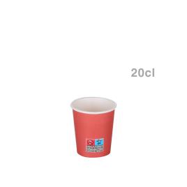 Copo Papel Vermelho 200ML Pack 24