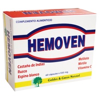 Hemoven circulação 60 cápsulas - Golden Green