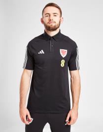 adidas Polo País de Gales Tiro 23 - Preto - Mens, Preto