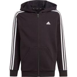 Adidas Sportswear 3s Fleece Full Zip Sweatshirt Preto 7-8 Years Rapaz