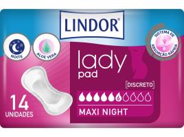 Compressas  Lady Pad Maxi Night 14Uds