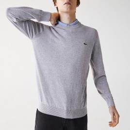 Lacoste Camisola com gola redonda, em algodão bio 