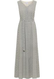 usha WHITE LABEL Vestido  preto / branco lã
