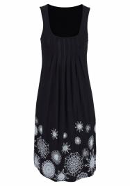 BEACH TIME Vestido de praia  preto / branco