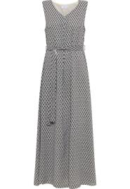 usha WHITE LABEL Vestido  preto / branco lã