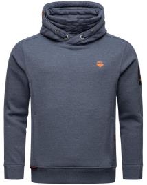 STONE HARBOUR Sweatshirt 'Emilio Eduardo'  marinho / laranja