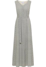 usha WHITE LABEL Vestido  preto / branco lã