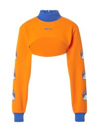 About You x Ellesse Camisa 'Pieta Long Sleeve Funnel Neck Top'  laranja