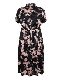 KAFFE CURVE Vestidos camiseiros 'Yasmin'  mistura de cores / preto