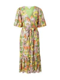 Warehouse Vestido  cáqui / laranja / cor-de-rosa / branco