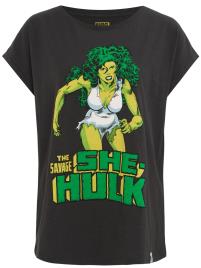 Recovered Camisa 'She Hulk'  limão / verde / preto / branco