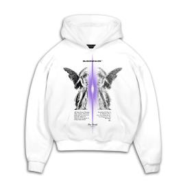 MJ Gonzales Sweatshirt 'TRUTH V.1'  cinzento / roxo / preto / branco