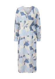 comma casual identity Vestido  creme / azul / azul claro