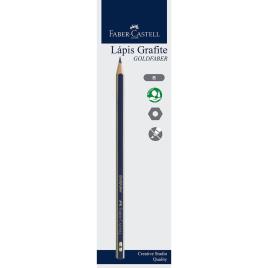 FABER-CASTELL Lápis de Grafite Goldfaber, Mina B, Corpo Hexagonal