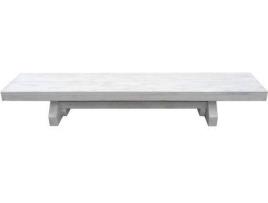 Banco de Jardim CARMO WOOD Sudexpress (Branco - Madeira - 200x47x43 cm)