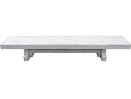 Banco de Jardim  Sudexpress (Branco - Madeira - 200x47x43 cm)