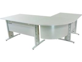 Secretária  Soho Cinzento (240x160x75cm)