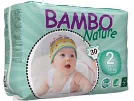 Fraldas BAMBO NATURE Mini Unisex T (T2 -3 - 6 kg - 30 un)