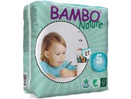 Fraldas BAMBO NATURE (T5 - 12-22 kg - 27 un)