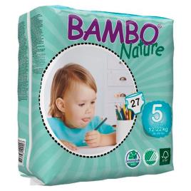 Saias Bambo Nature Junior 12-22Kg 27Uds