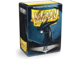 Conjunto de 100 Capas para Cartas  Jet Matte