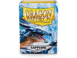 Conjunto de 100 Capas para Cartas DRAGON SHIELD Sapphire Matte