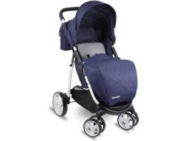 Carrinho de Bebé Individual LIONELO Elise Navy Preto e Azul Marinho