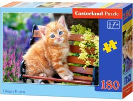 Puzzle CASTORLAND Ginger Kitten (180 Peças)