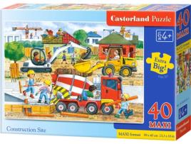 Puzzle CASTORLAND Construction Site (40 Peças)
