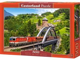 Puzzle CASTORLAND Train on the bridge (500 Peças)