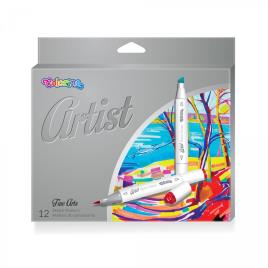 Marcadores Desenho Artist 12 Cores Colorino