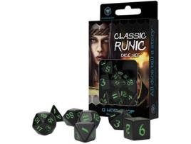 Pacote de Dados Q WORKSHOP Classic Dice Set (Preto e Verde)