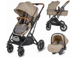 Carrinho de Bebé Individual SMART BABY Individual Três Peças Conversível Ravello Bege