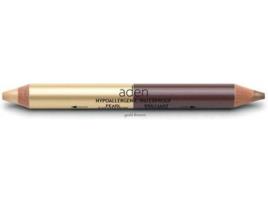 Lápis de olhos ADEN   Duo Castanho/Dourado