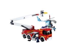 Construção  Fire Alarm - Camião e Helicóptero (Idade Mínima: 6 - 403 Peças)