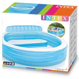 Intex Com Cadeira De Piscina Familiar 640 Liters-From 3 Years Blue
