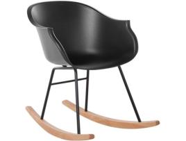 Cadeira de Baloiço BELIANI Harmony (Preto - 56 x 82 x 73 cm)