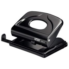Furador 20 Folhas Metálico  FMC20 Preto
