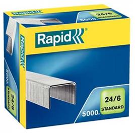 Agrafos 24/6mm Com 5000 Rapid Standard