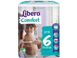 Fraldas  Comfort 6 13x20 kg  (Pack 8 - 22 Unidades)