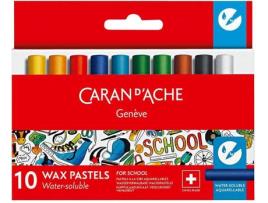 Lápis de Cera CARAN D'ACHE 10 Unidades Várias Cores