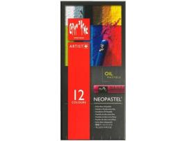Lápis de Cor CARAN D'ACHE Pastel Óleo (Multicor - Pastel Óleo - Multicor - 12 Unidades)