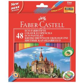 FABER-CASTELL Lápis de Cor, Corpo Hexagonal, Minas de Várias Cores
