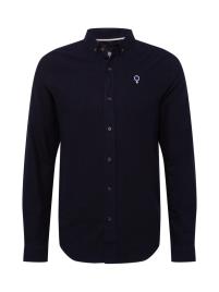 FAGUO Camisa 'IVOY'  navy / branco