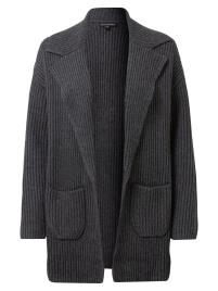 Banana Republic Casaco de malha  cinzento escuro