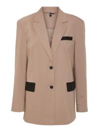 Vero Moda Collab Blazer 'Victoria'  bege escuro / castanho escuro